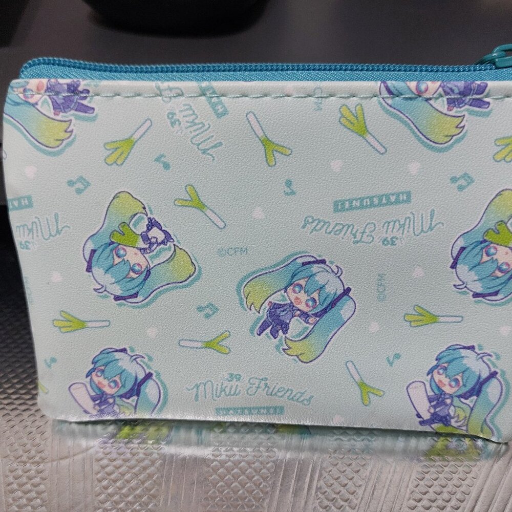 Hatsune Miku Vocaloid Zip Pouch Mini Bag Mini Wallet Waterproof Small Portable